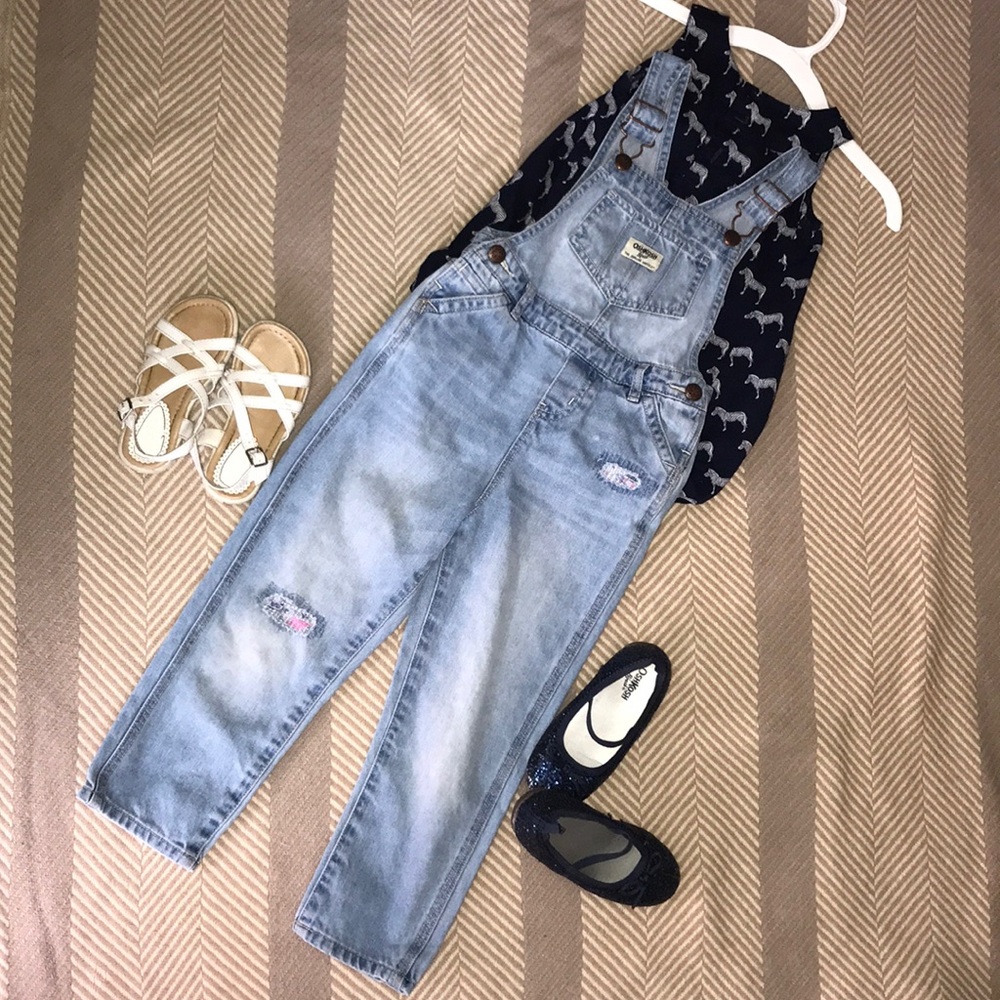 💙Oshkosh Light Blue Denim Bronze Hardware 💙
